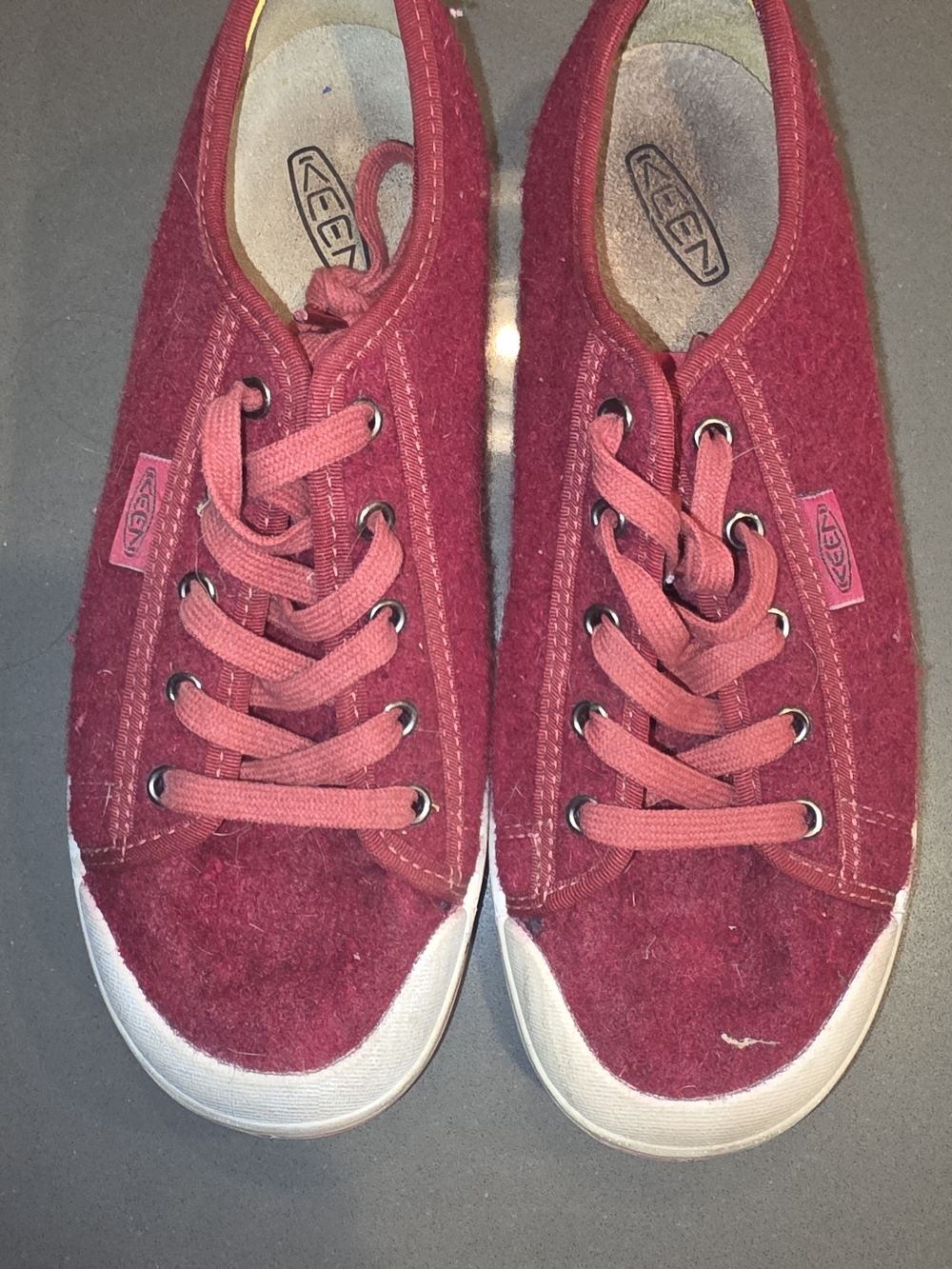 Keen Women's Burgundy Lace-Up Sneakers